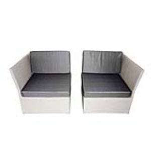 Art & Jardin Fauteuil de jardin Astona d'angle en r&eacute;sine tress&eacute;e