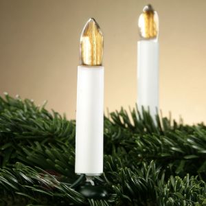 Hellum Guirlande lumineuse style bougies striées