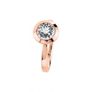Jacques Lemans Bague pour femme Acier inoxydable or rose 1 unité