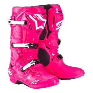 Alpinestars Bottes cross Tech 10 diva pink/white- US-12
