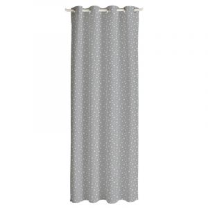 Today Rideau en coton - Rdc21 - 140 X 240 cm - Gris/Imprim&eacute; &eacute;toiles