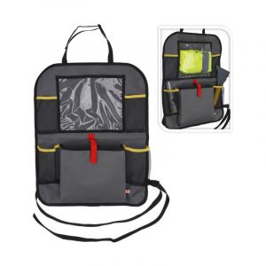 Shell Organisateur de voiture avec support de tablette - Stockage supplémentaire - Protecteur - Organisateur de siège de voiture - Accessoires - Noir