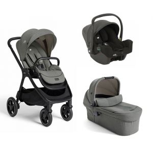 JOIE - Poussette TRIO Finiti Evergreen + Siège-auto Gr0+ I-Snug 2 Shale + Nacelle Ramble XL Evergreen