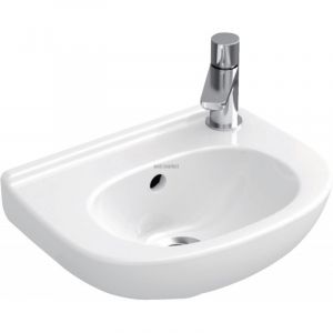 Image de Villeroy & Boch LAVE-MAINS COMPACT O.NOVO 36 X 27,5 CM EN PORCELAINE, AVEC TROP-PLEIN, BLANC RÉF. 53603601