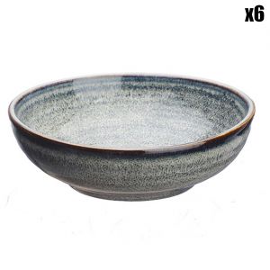 Image de 6 Coupelles en Grès Zen gris/bleu - 15 cl