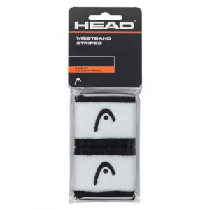 Head Bracelet Unisexe à Rayures pour Adulte 2,5, Noir/Blanc, 6,9 cm