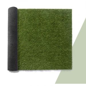 Paco Home Gazon Synthétique Jardin Balcon Terrasse Tapis Gazon Intérieur Extérieur Lavable Naturel Doux Effet Nature, Modèle:14mm, Dimension:100x200cm
