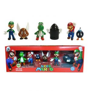 Abysse Corp 6 figurines Super Mario de collection