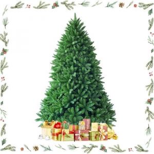 Sapin de noel artificiel 1900 branches ignifuge vert 225cm