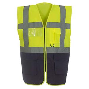 Yoko Gilet de sécurité haute visibilité - Unisexe (2XL) (Jaune/Bleu marine) - UTBC1267