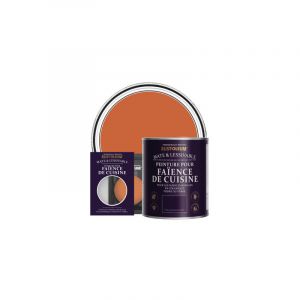 Rust-oleum Peinture Orange Résistante à l'eau pour Faïence de Cuisine, Finition Mate - Thé Chaï 750ml