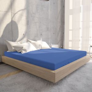 Emob Drap-housse Jersey bleu