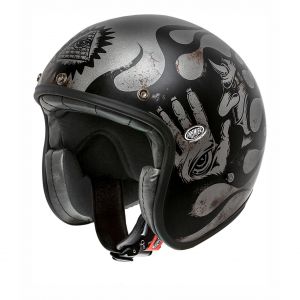 Premier Casque jet Le Petit Classic BD 17 BM noir/métal - XS