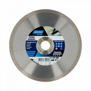 Norton clipper Disque diamant intensif plein pour carrelage, Diam.180 mm