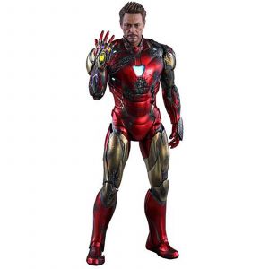 Hot Toys Figurine articul&eacute;e moul&eacute;e MMS Iron Man Mark LXXXV, Version apr&egrave;s la bataille, Avengers : Endgame, &eacute;chelle 1:6 (32 cm)