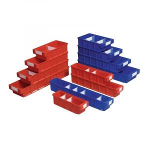 Lot boîte pour étagère vkb la-ka-pe 1 carton(s) de 5 pièce(s) boîte étagère vkb l600xl230xh150mm rouge polypropylène - la-ka-pe