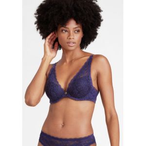 Aubade Soutien-gorge plunge foulard ROSESSENCE Bleu - Couleur Bleu - Taille 85B