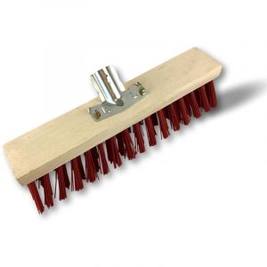 Kibros Balai de cantonnier - Piste Extérieur - pvc rouge - Petites largeurs - Quantité x 6 - 40 cm - Sans manche