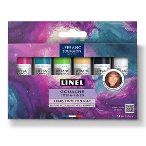 Lefranc & bourgeois LB LINEL GOUACHE EXTRA-FINE SET 6X14ML FANTAISY