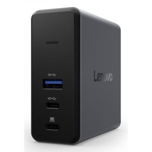 Lenovo Station d'accueil X9 Charging GaN Dock USB-C 60 W 4K MicroSD Gris