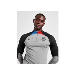 Nike FC Barcelone Maillot d'Entraînement Dri-FIT Strike Drill - Gris/Bleu/Rouge/Noir, pointure Small - Gris - Taille Small