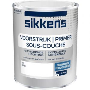 Image de Sous couc murs et plafonds Mur et plafond SIKKENS 1 l, blanc