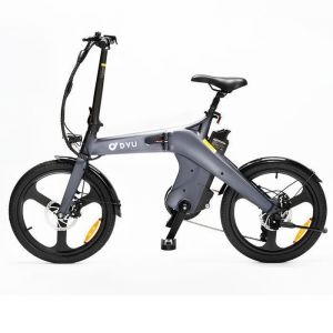 Vélo Électrique Pliable Dyu-T1 - Autonomie 60 Km - Batterie Amovible 10 Ah - Moteur 250 W - Pneus 20