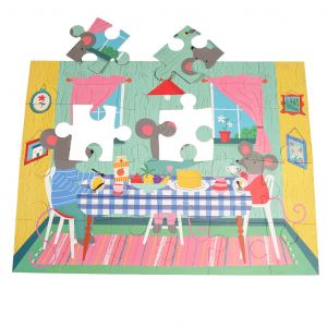 Puzzle de sol géant Rex London Mouse In A House