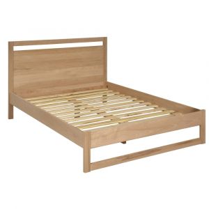 Lit 2 places bois massif 140x190 cm