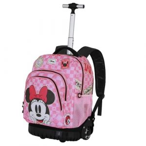Karactermania Disney Minnie Mouse Journey-Sac à dos à Roulettes GTS FAN, Rose, 32 x 47 cm, Capacité 30 L
