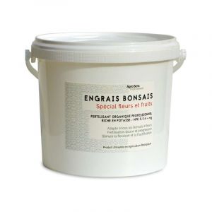Agro Sens Engrais bonsaïs spécial fleurs et fruits. NPK 5-3-6 + Magnésium Seau 4 kg