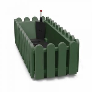 Image de Poetic Jardiniere Landhaus Aqua Comfort 50 cm x 20 cm x 16 cm - Vert Laurier