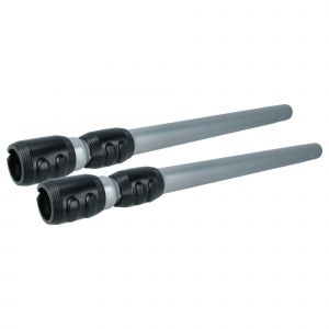 Vhbw 2x Tube d'aspirateur compatible avec Philips PerformerPro FC9190 - FC9199, FC9192/01 aspirateur - raccord 35 mm, 56 - 86,5cm, noir / argent&eacute;