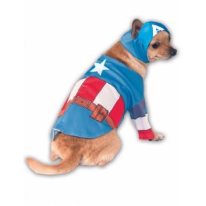 Image de Déguisement pour chien Captain America Taille L