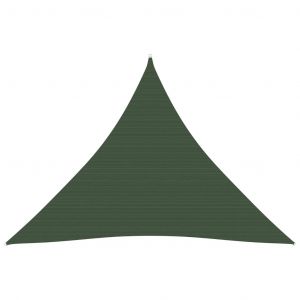 VidaXL Voile d'ombrage 160 g/m² Vert foncé 4x4x4 m PEHD