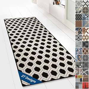 Tapis Ornement Vintage Oriental pour la Cuisine, Le Couloir et Le Salon 80 x 150 cm, Bangor