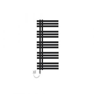 LuxeBath Radiateur de Bain Iron EM 500x1200 mm Noir Mat Design Panneau Plat Raccordement