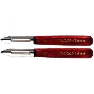 Nogent Eplucheurs - 01210j - Lot De 2 - Lame En Inox 18/8 - Manche En Bois De Charme - Garantie &Agrave; Vie