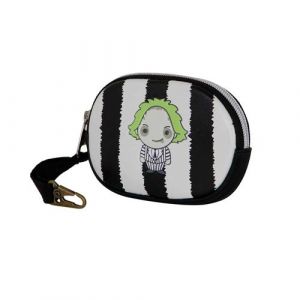 Karactermania Bételgeuse/Beetlejuice Stripes-Porte-Monnaie Pill, Blanc, 12 x 8,5 cm