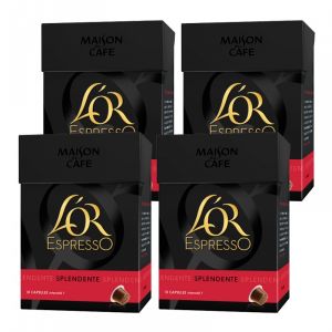 Image de L'OR Espresso 4 paquets de 10 capsules Splendente (intensité 7)