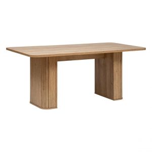 Table à manger en placage effet bois