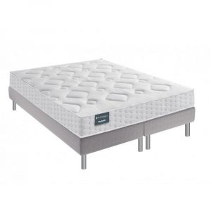 Dunlopillo Ensemble EUGEN 4 180x200 matelas mousse Aérial et Latex 24 cm double sommier à lattes fixe