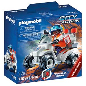 Image de Playmobil Secouriste et quad City Action - 71091