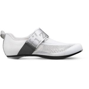 Fizik TRANSIRO HYDRA AEROWEAVE Tri Shoes 2023, White/Silver