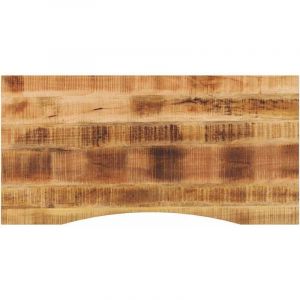 VidaXL Dessus de bureau avec courbe 140x50x2,5 cm manguier massif brut