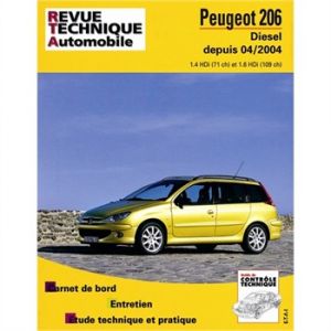 E-T-A-I Revue technique pour Peugeot 206 diesel 1.4 hdi 1.6 hdi 04-2004