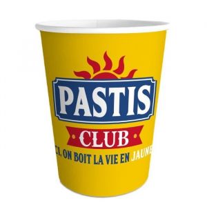 Sud trading 6 Gobelets apéro jaune - Couleur Jaune - Taille Taille Unique