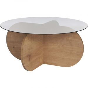 Asir Group Llc - Table basse ronde en verre Aeris