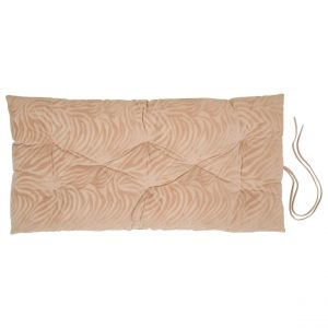 Coussin de sol Tigris beige lin 120x60cm