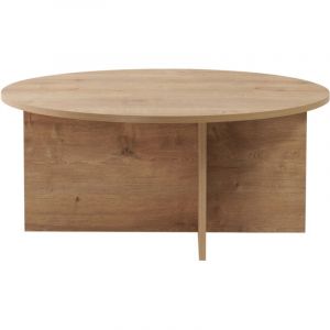 M&S Table basse ronde en bois ø90cm - Bois clair - Soho